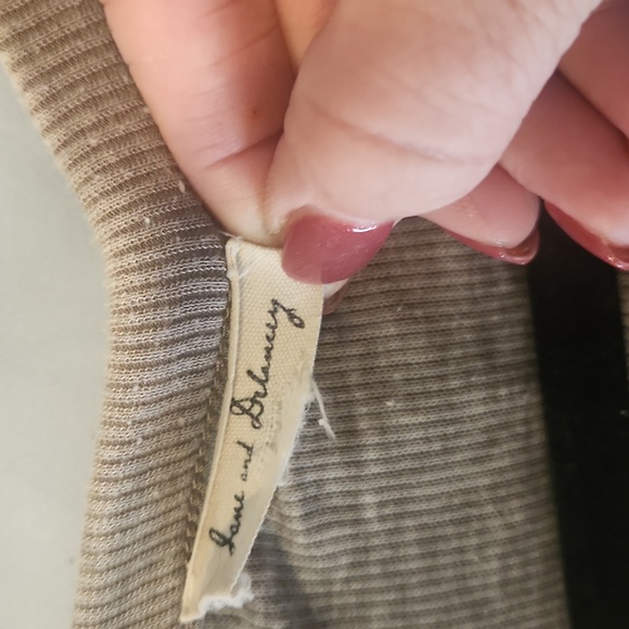 Women's short sleeve,  v neck 3/4 button up shirt from June and Delaney - Picture 4 of 6